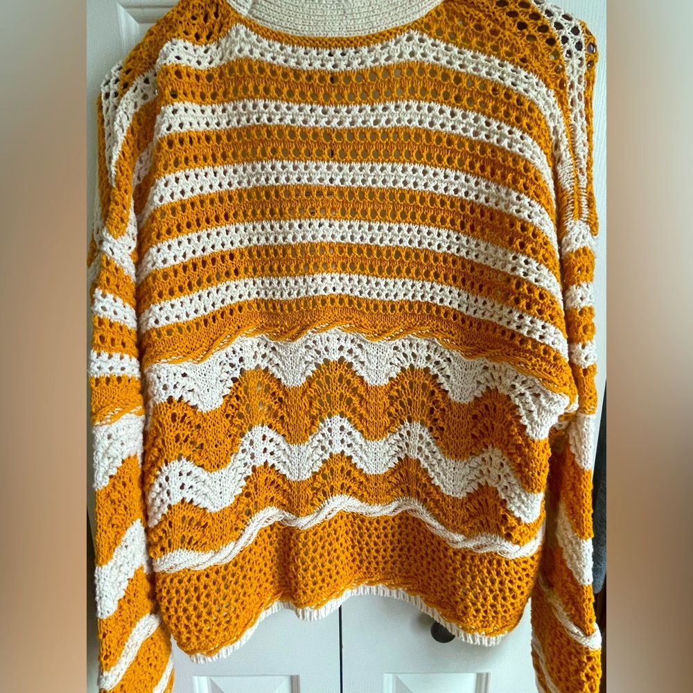 ZARA OPEN-KNOIT SWEATER - Picture 7 of 8